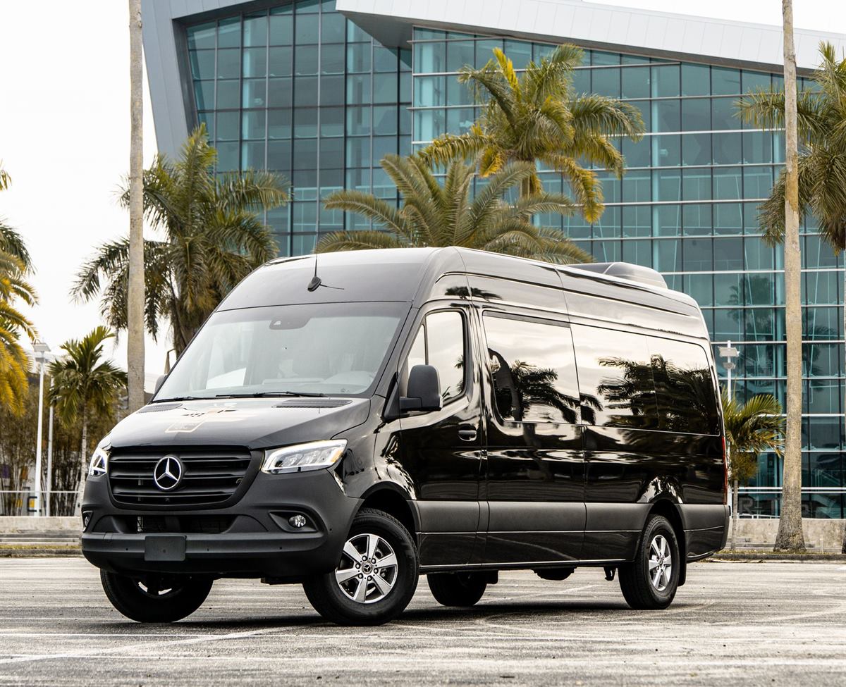 Group charter in a Sprinter van